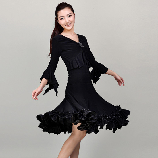 Female Dance Dress New National Standard Moron Dance Ballroom Dancing Piazza Dance Square Dance Long Skirt Dresses Big Swing Half Body Dress