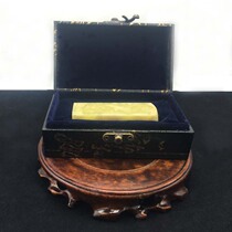 Seal the door green collection seal seal 2*7 Qingtian frozen gold stone seal carving high-quality material gift calligraphy Fang Xian signature