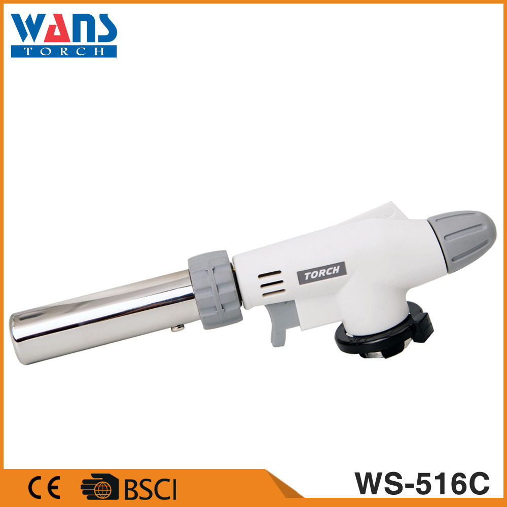 Torch card spray gun inverted open fire gas blowtorch welding gun butane spray gun head WS-516C milk tea gun