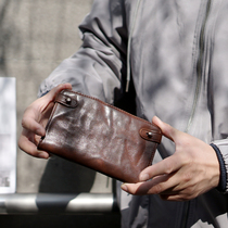 New 2020 retro - artificial head - layer soft - skin fur long - capacity casual couple black coffee