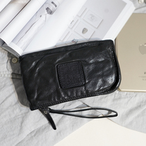 Mens Japanese retro-crafted leather leather wallet handset for old handbags