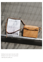 2020 New Ancient Handmade Buffalo Leather Single Shoulder Slipper Leisure Men iPad Mini Commuter Men