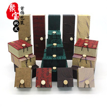 Elegant wooden box Linen jewelry box 108 Buddha beads beaded Agarwood box Pendant Wen play bracelet box Long chain box