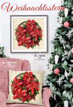 12841-2Flower Christmas flower cross stitch diagram redraw source file XSD