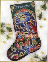 Dimensions 08567 Christmas sock cross embroidery drawing the source file XSD