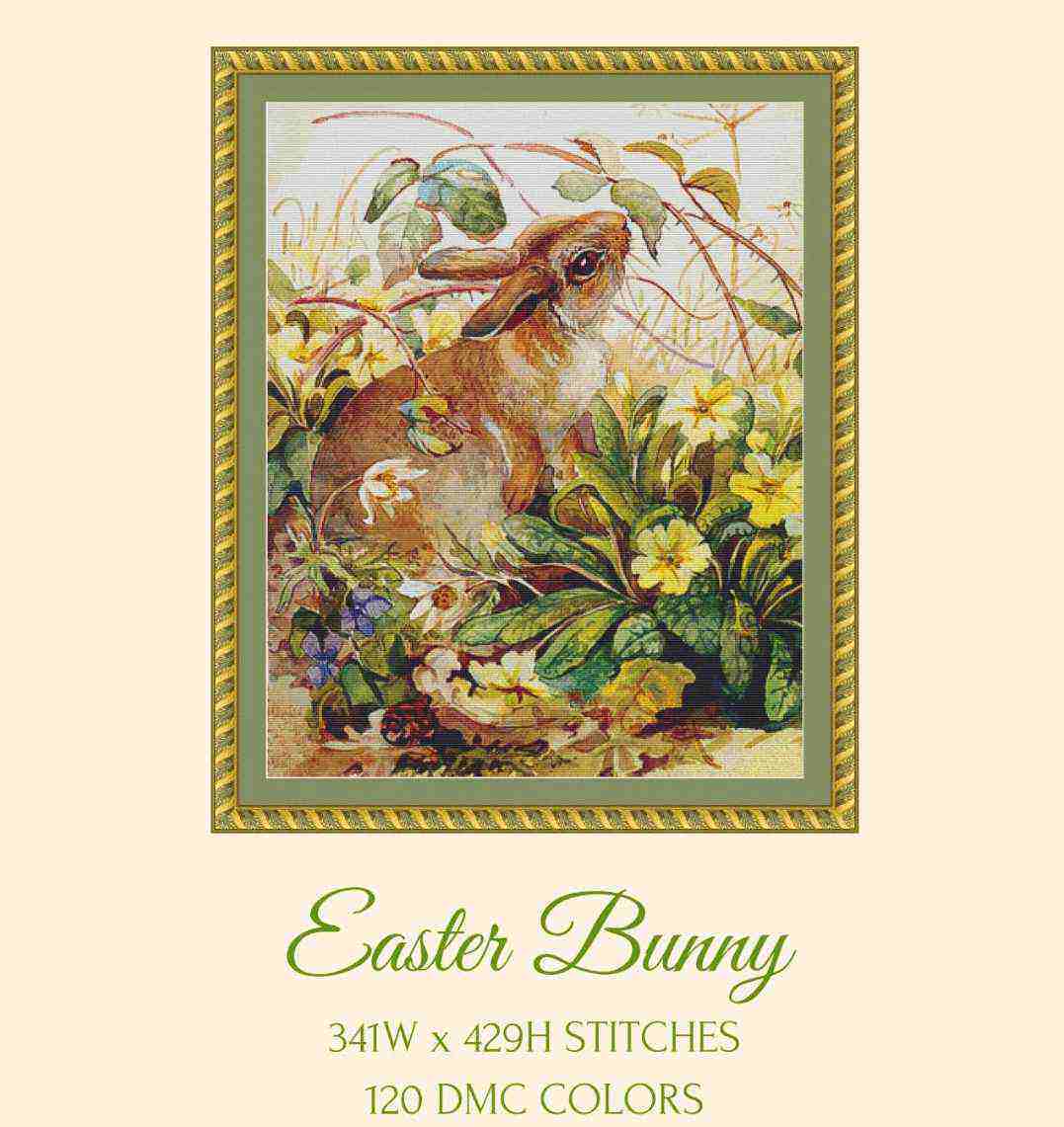 Cross embroidered large full drawings original sweep black and white Y1600-5 Rabbit-Taobao