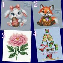 Cross-stitch electronic drawing xsd redraw Saga source file 16648 rabbit fox flower