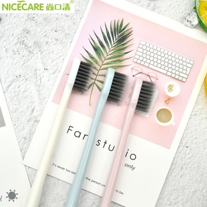 尚口清牙刷软毛小头备长炭细毛家庭装包邮