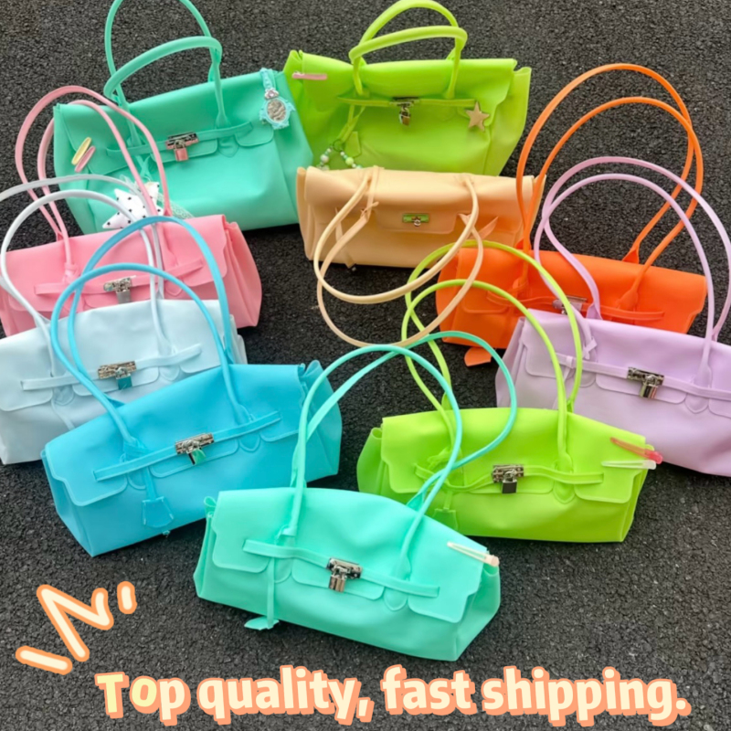 New Jellyfirkin Kiiikiii Same Style Jelly Bag Underarm Shoulder Beach Swimming Computer Bag for Women