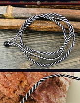 Tibet Zhaji S Nine-Eyed Immortal Longevity Vajra Rope Hand-knitted Tibetan Bracelet Peace Rope Zodiac Year Vajra Knot