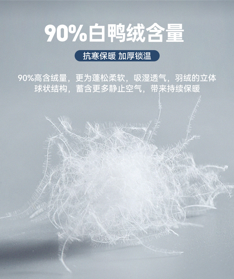 装上新 七匹狼 都市机能 DWR防泼水 连帽羽绒服 240g高充绒 图2