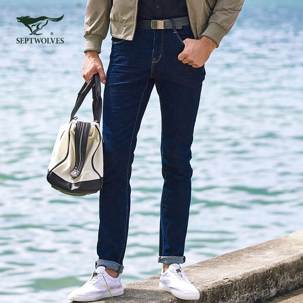 七匹狼 18年商场同款 微弹修身 男式牛仔裤 天猫优惠券折后¥169包邮(¥219-50) 七匹狼 18年商场同款 微弹修身 男式牛仔裤 天猫优惠券折后¥169包邮(¥219-50)