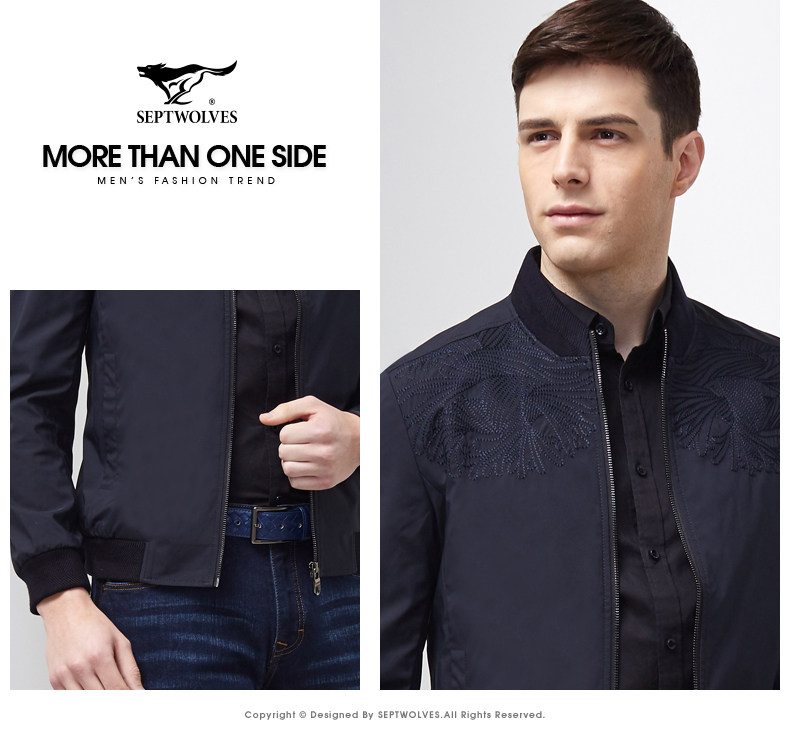 Blouson homme SEPTWOLVES    manches longues en Polyester - Ref 3117563 Image 19