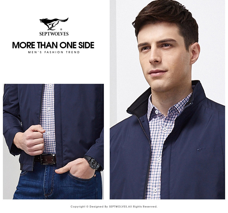 Blouson homme SEPTWOLVES    manches longues en Polyester - Ref 3118018 Image 24