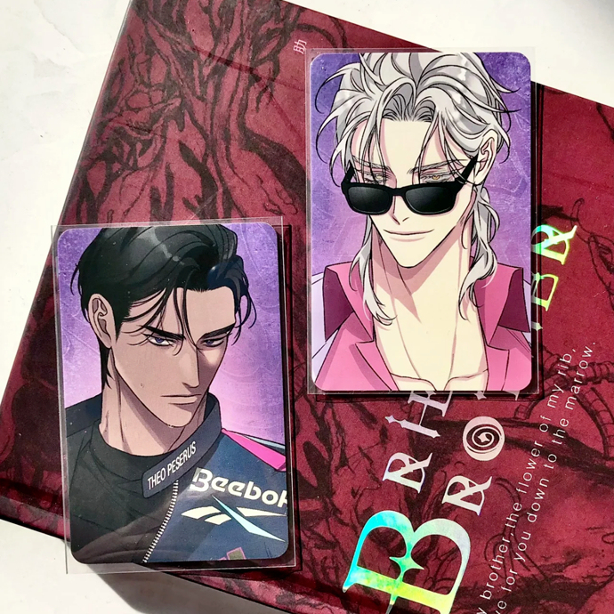 New Korean Manhwa Character Mana and Capri Small Card Idolizing High-Profile Idols ins Style Self-Printed 3inch Small Card