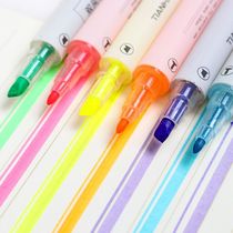 Day good color highlighter pen students with Mark pen candy color set marker pen thick key set