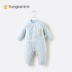 Tongtai bé mùa thu và mùa đông jumpsuit cotton mỏng nam và nữ mùa xuân và mùa thu một phần dài tay quần áo cotton mùa đông quần áo dày body suit thể thao cho bé trai Áo liền quần