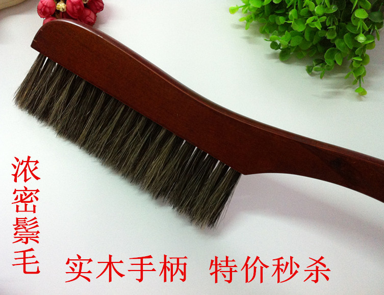 Anti-static increasing number sweeping floor mane broom bed brush dust removing brushed pig mane bed brush 