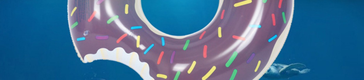Donut bơi vòng người lớn Đàn ông và phụ nữ dưới vòng phao phao cứu sinh vòng phao để tăng độ dày cho vòng bơi của trẻ em phao bơi biển