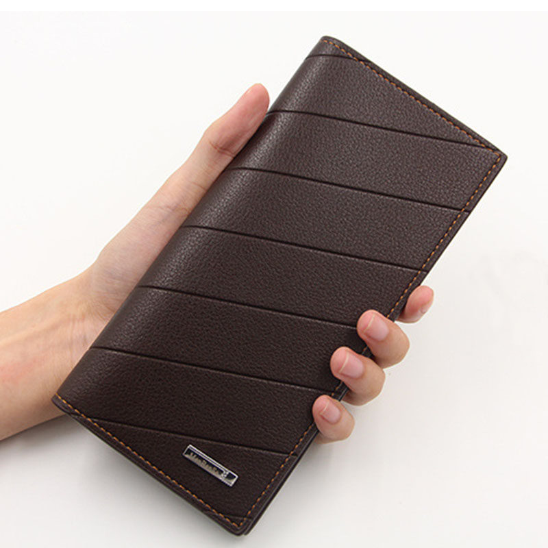 Special Wallet Long Men and Women Personality multi - card pure color ticket retro - zipper wallet wallet wallet wallet wallet wallet