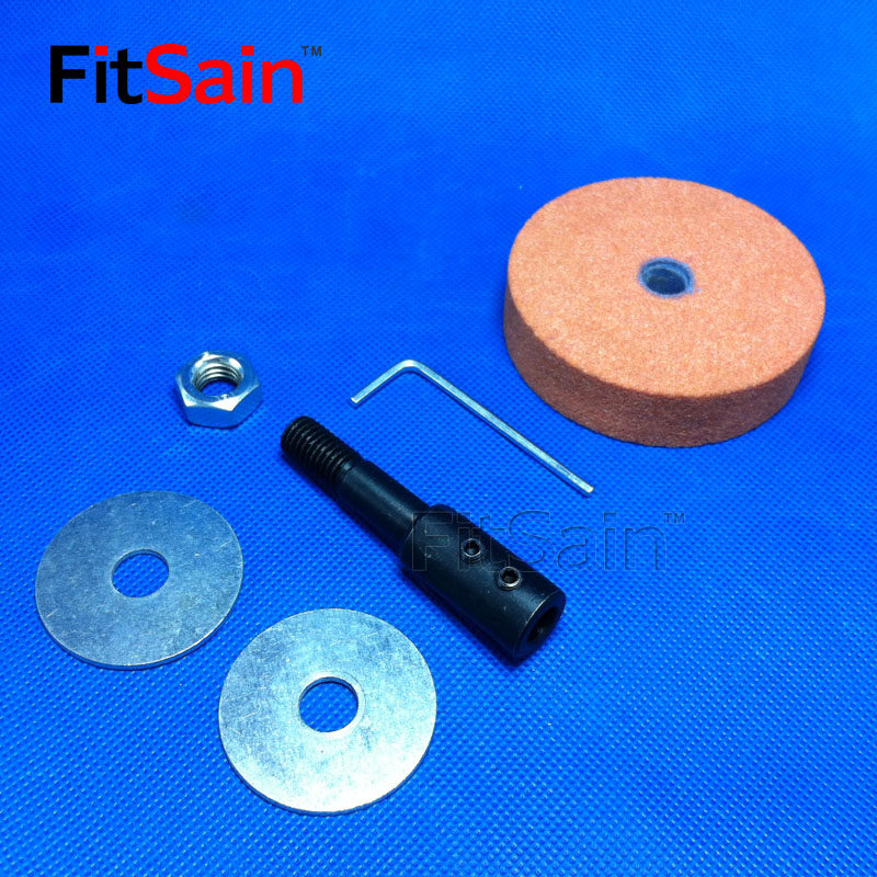 FitSain-Bench Grinding Wheel Grinding Wheel Rod Grinding Wheel Shaft Connecting Rod Red Grinding Wheel Electric Grinding Metal Polished Metal