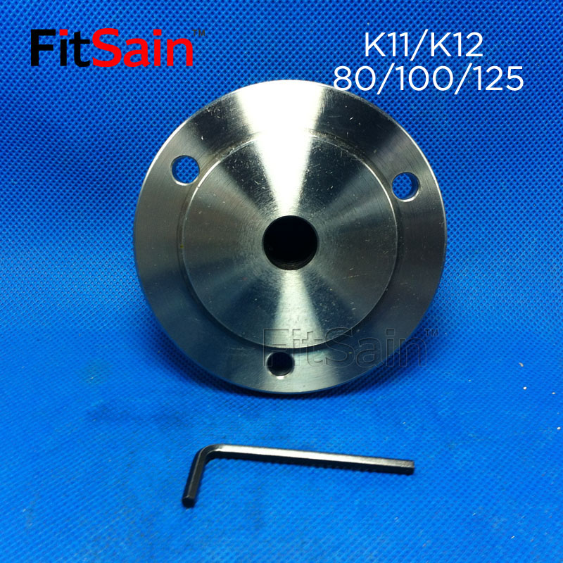FitSain-three-claw four-claw 125 self-centering chuck flange chuck rod K11 K12-125 connecting rod