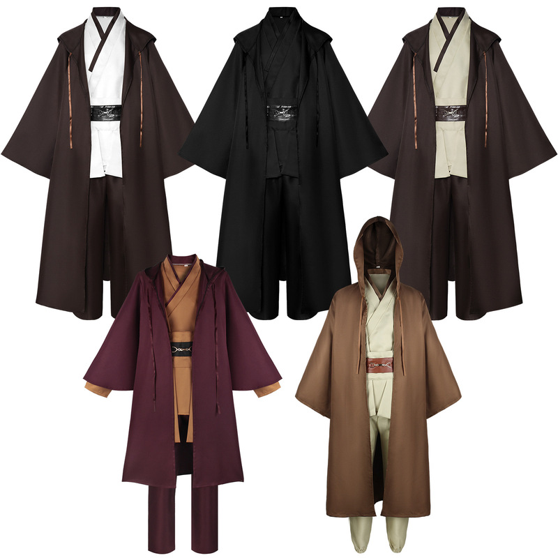 Star Wars Cosplay Costume Jedi Knight Cosplay Costume Cloak Anakin Halloween Performance Costume in Stock