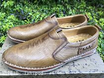 Lijiang Jade Dragon Leather Shoes Men Casual Leather Shoes-Pure Handmade-Tooling Shoes-Outdoor Shoes-Calf Leather-Soft