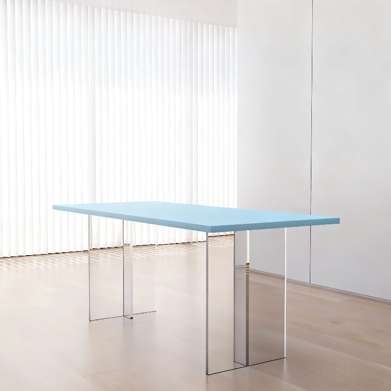 Denmark Solid Wood Dining Table Acrylic Floating Dining Table Home Dining Table Size Desk Office Desk