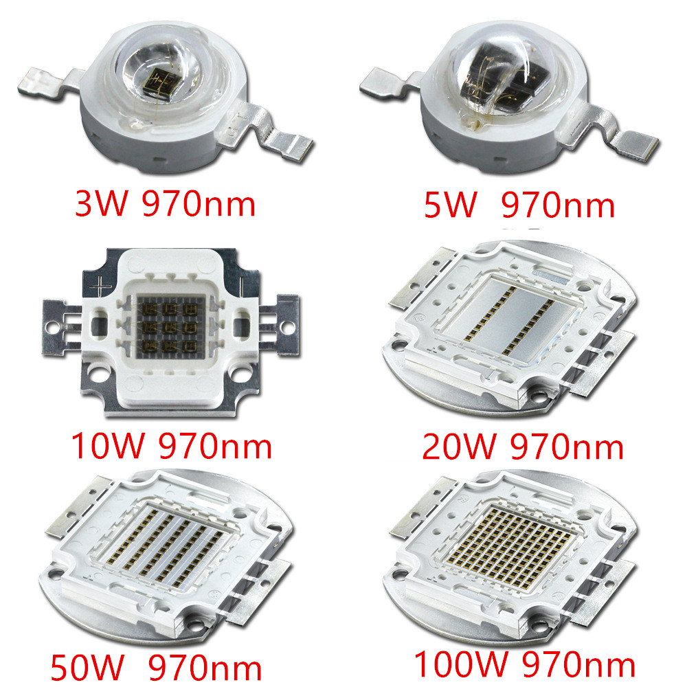 远红外808nm 805nm 810nm夜视仪系统大功率led灯珠 3-100W 800nm