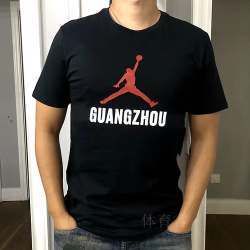 Nike Подлинная футболка Nike AJ Men's Sports с короткими рукавами AQ9799/9797-010-100 CD7611-010