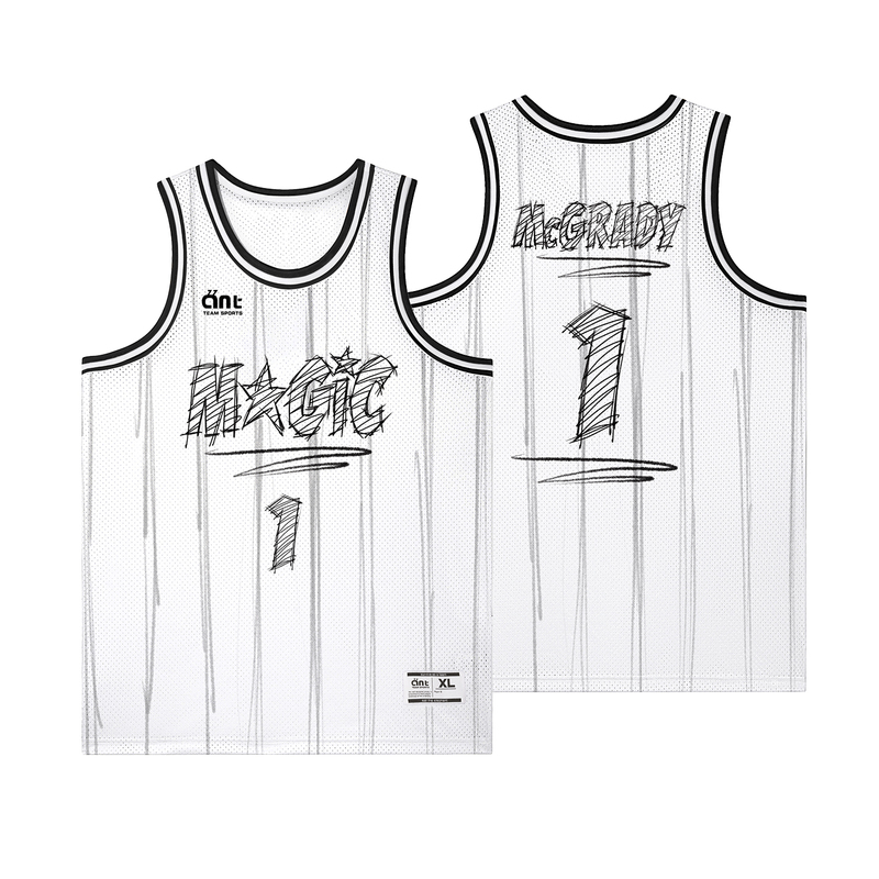Ant Modified Version of the Orlando Magic Tracy Mcgrady Hand-Drawn Jersey Retro Mesh Basketball Vest Ant Modified Version of the Orlando Magic Tracy Mcgrady Hand-Drawn Jersey Retro Mesh Basketball Vest