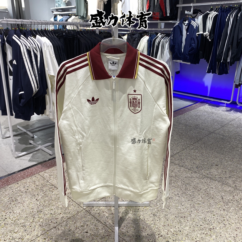 Adidas Trefoil Men's Jacket 2026 World Cup Spain Football Retro Jacket Jz2254 Jz2249 Adidas Trefoil Men's Jacket 2026 World Cup Spain Football Retro Jacket Jz2254 Jz2249
