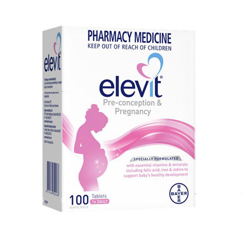 Australian ElevitElevit Woman Pregnant Woman Compound Vitamin Preparation Folate Nutritional Love Vile 100 Grain