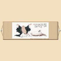 Maitreya Buddha living room bedroom five-foot banner scroll figure soft mounting master painting and painting Chinese painting calligraphy and painting Fan Zeng