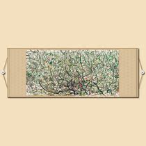 Spring Tide Living Room Five Feet of Banners Scroll with Landscape Soft Framed Ink Painter Country Painting of Wu Guanzhong