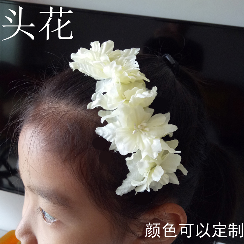 Dai ethnic performance stage props women's group dance Burmese osmanthus blossom-scented hand floral head accessories dance items