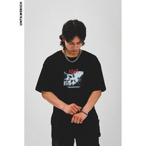  UNTILWERICH SUMMER PURE COTTON SHORT-SLEEVED MENS BLACK ORIGINAL STREET TRIBUTE legendary RAP group NWAT SHIRT
