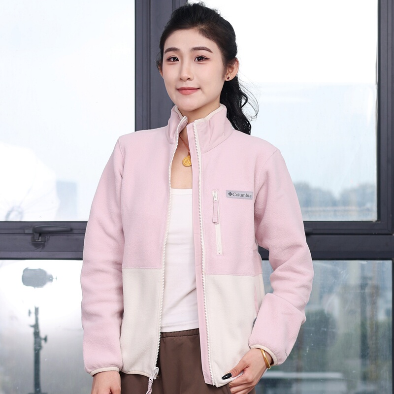 26 New Autumn and Winter Columbia Outdoor Women's Silver Dot Fleece Jacket That Can Be Used as an Inner Layer Xr7225