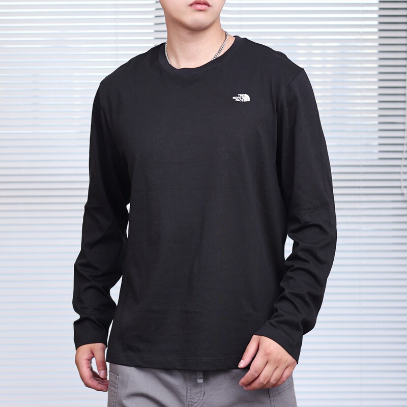 Thenorthface North Face Long-Sleeved T-Shirt for Men and Women 26 Autumn and Winter New Outdoor Pure Cotton Sports Sweatshirt 8Kq3