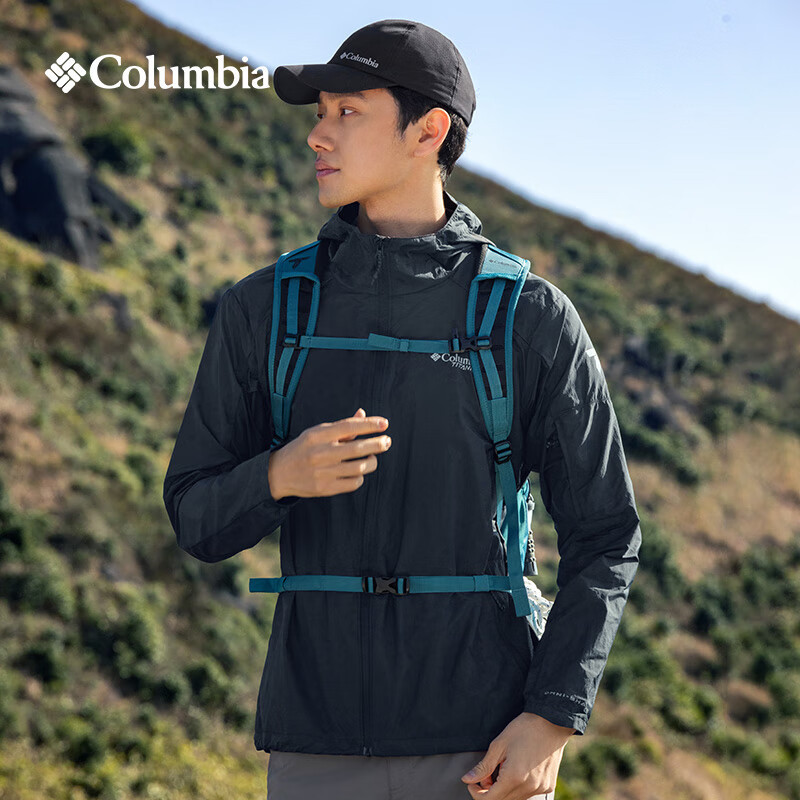 Columbia Men's Sun Protection Jacket 26 Spring/Summer Outdoor Titanium Series Upf50+ Skin Jacket We9484