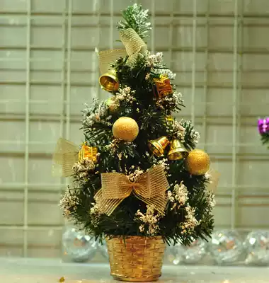 Christmas Bonsai counter desktop ornaments Mini household Christmas Tree potted Christmas window shop decoration