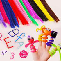 Color variety twist bar wool top wool root wool children DIY handmade material kindergarten white wool ball