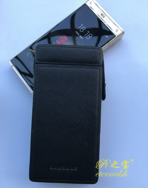 Suitable for Samsung W22 5G phone protection shell FOLD3 leather cover W2019 protective sleeve W2018 cow leather sleeve type hard