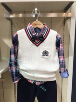 Clothes-in-clothing special cabinet Domestic 21 years Spring Festival boy V collar knit waistcoat VKB1201B