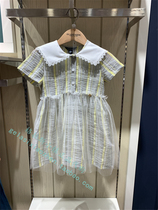 Clothing childrens clothing counter domestic 20 years autumn girls square collar mesh dress OWA3721Q