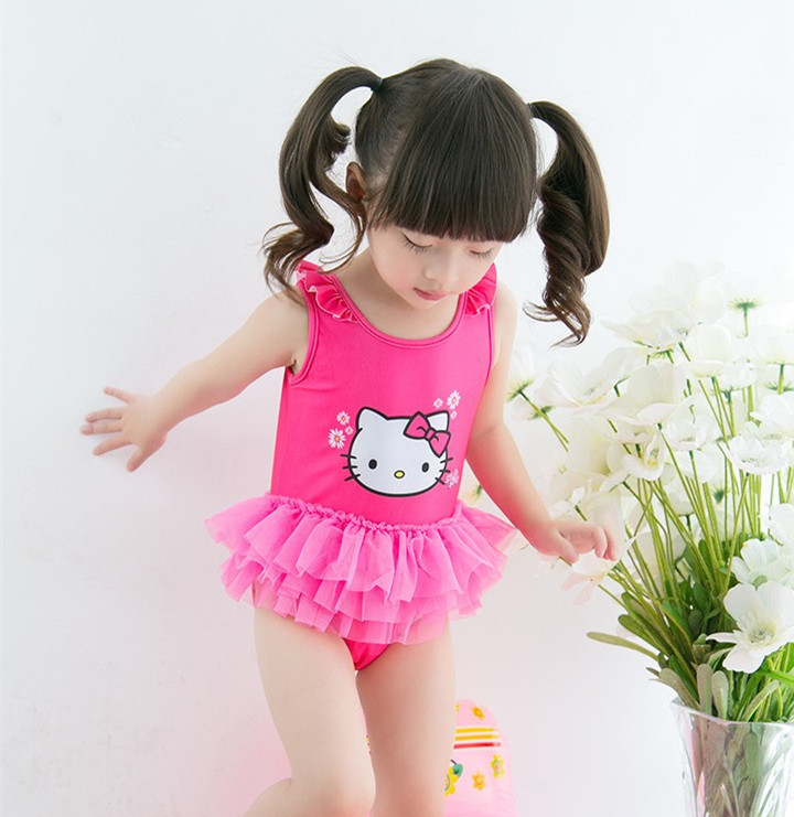 One-piece Dress Swimsuit Kid Cute 0 Baby 1 Year 3 Princess 2 Korea 4 Children 5 Baby 6 Girl 7 Swimsuit