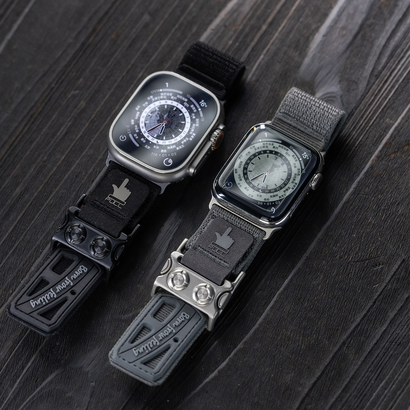 Quick release nylon Apple Watch band