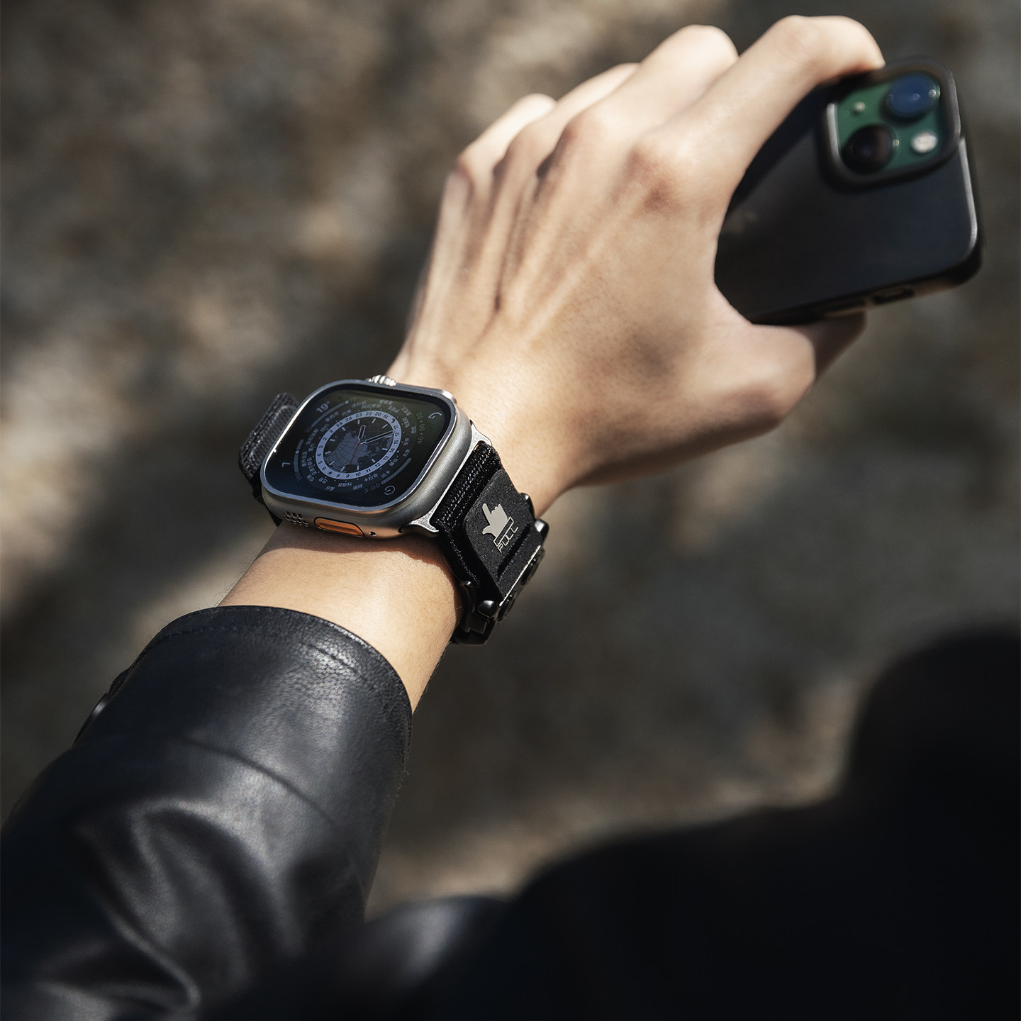 Breathable nylon Apple Watch band