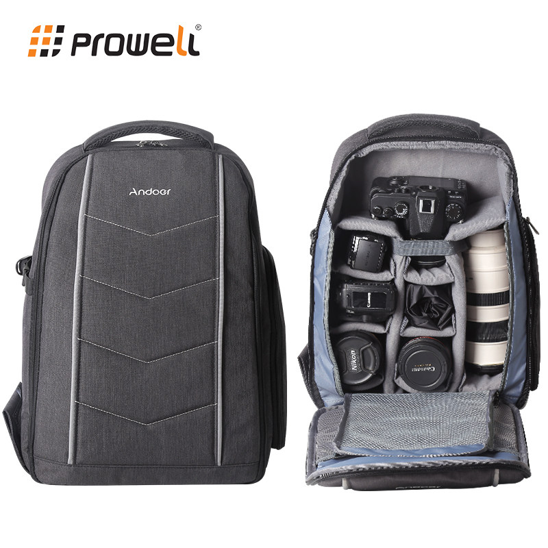 Camera Pack Shoulder Bag Large Capacity Professional Photography Bag Canon Nicom Single Eyebag Double Shoulder Bag Multifunction Anti Splash Water